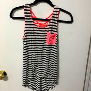 Black and white tank